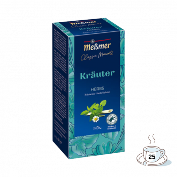 Meßmer Classic Moments Kräuter, Kräutertee, Teebeutel im Kuvert, 2. Entnahmefach/displaytauglich, 50g